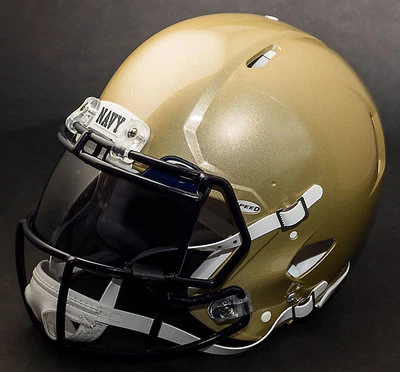 Casco de fútbol americano auténtico GAMEDAY NAVY MIDSHIPMEN NCAA con protector ocular Oakley Foto 1 de 4