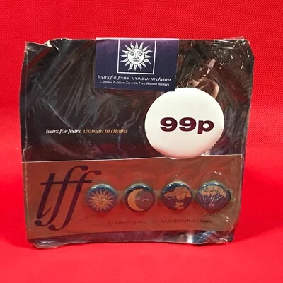 TEARS FOR FEARS Woman In Chains 1989 UK 7" vinyl single BADGES SEALED STICKERED - Image 1 of 2