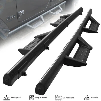 For 20-25 Jeep Gladiator JT 4 Door Side Step Drop Running Board Nerf Bar BDKA Foto 1 de 4