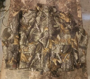 GAMEHIDE HUSH HIDE HUNTING JACKET MENS LARGE REALTREE HARDWOOD STYLE L76 NO HOOD - Picture 1 of 20