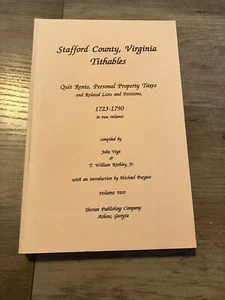 1723-1790 STAFFORD COUNTY VIRGINIA TITHABLE Genealogical Record Research - Bild 1 von 5