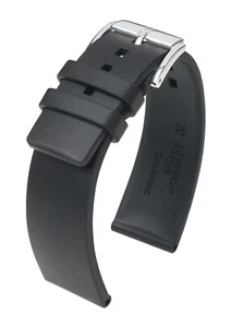 HIRSCH PURE RUBBER WATERRESISTANT WATCH BAND CAUTCHOUC 18, 20, 22, 24, 26 mm us - Picture 1 of 7
