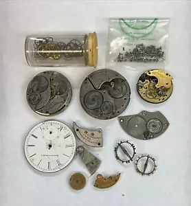 Vintage Taschenuhr Teile! Elgin 12s Grade 301 & Elgin 16s Grade 291 - Bild 1 von 3