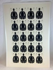 WANTED BY THE FBI (Federal Card Co 1993) UNCUT SHEET of DIE-CUT TARGET CARD #SP1