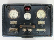 VINTAGE INDUSTRIAL TEST INSTRUMENT PANEL FRANKENSTIEIN PROP antique STEAMPUNK