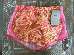 Nike Dri-FIT Tempo Shorts Girls Youth Pink Orange New Size Med DX4983-815 - Picture 1 of 3