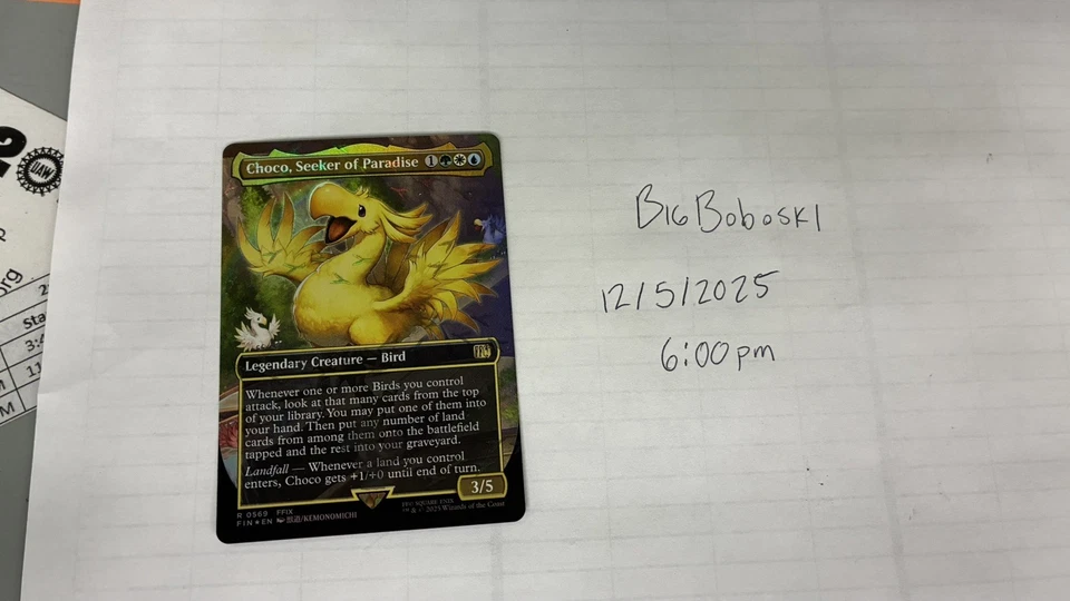 Choco, Seeker of Paradise (Borderless) (Chocobo Track Foil) Final Fantasy Foil - Image 1 of 1