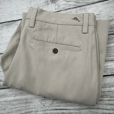 Tommy Bahama Silk Blend Pleated Pants Ivory  32x30(32 tag) - Image 1 of 4