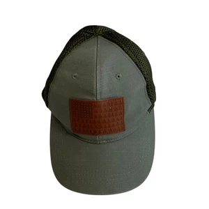 Highland Tactical olivgrüne Mütze Kappe Netzrücken USA Flagge Aufnäher - Bild 1 von 3