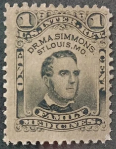 U.S.A MATCH AND MEDICINE STAMPS SCOTT RS224d. - Picture 1 of 2