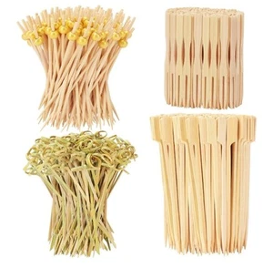 500PCS Cocktail Picks Kit 4 Styles Fancy Toothpicks for Appetizers 3 Sizes Long - Picture 1 of 7