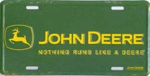 John Deere-Nothing Runs Like a Deere License Plate - Foto 1 di 1