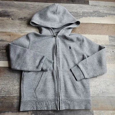 Polo Ralph Lauren Juvenil Sudadera con Capucha Cremallera Completa Gris Talla 7 Foto 1 de 4