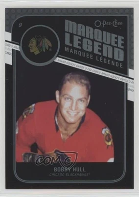 2011-12 O-Pee-Chee Marquee Legend Rainbow Foil Black Border /100 Bobby Hull HOF - Image 1 of 2