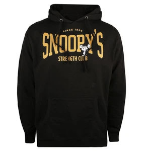 Snoopy Peanuts Men's Hoodie Snoopy's Strength Club Gym Top - New - Picture 1 of 3