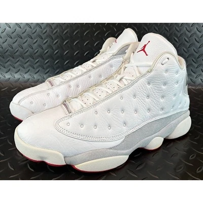 Jordan 13 Retro Blanco Cuero Gris Lobo 414571-160 Hombre Zapatillas Talla 13 Foto 1 de 4