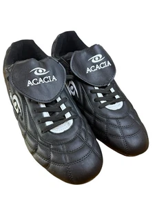 Botines de fútbol para hombre Acacia negros blancos talla 11 usados en excelente estado - Imagen 1 de 9