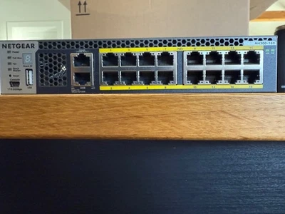 Netgear M4300-16X XSM4316PS 16x10G Stackable Managed Switch - Image 1 of 4