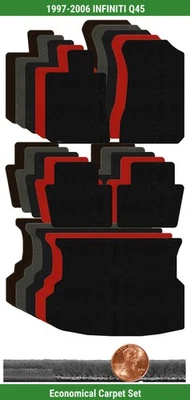 Juego de alfombrillas Lloyd Custom Velourtex para Infiniti Q45 1997-2006 (5 piezas) #T4G Foto 1 de 4