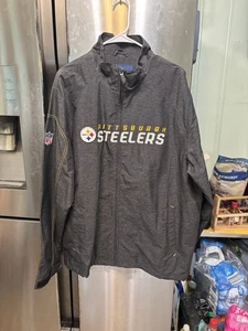 Pittsburgh Steelers Men’s Jacket NFL Size L Reebok Stitched On Back Lovely - Picture 1 of 5
