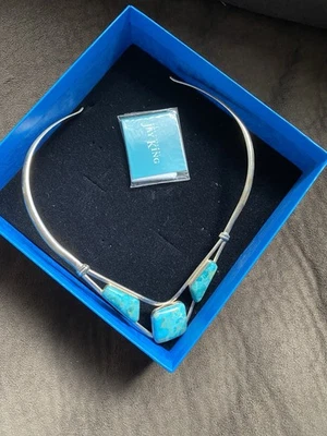 Jay King DTR Crow's Peak Turquoise Sterling Silver Collar Necklace - Image 1 of 4