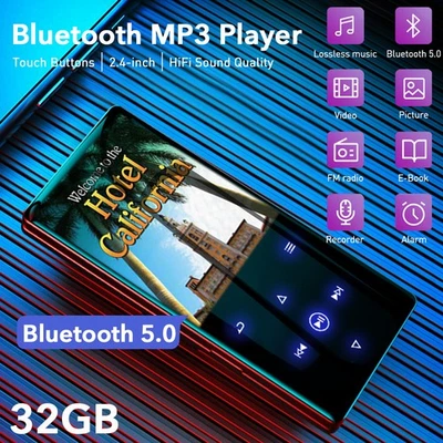 Portable 32G Bluetooth MP3 MP4 HIFI Video Music Player Sport FM Radio Recorder - image 1 of 4