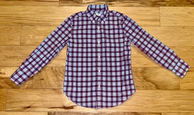 CREWCUTS BOYS BLUE & RED PLAID BUTTON DOWN SHIRT SIZE 8 EXCELLENT COND LD9 - Image 1 of 3