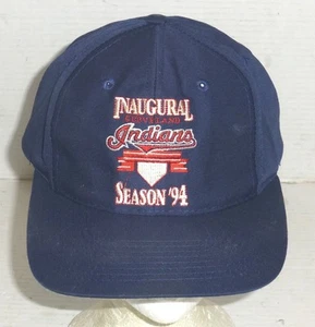 VTG Logo 7 Cleveland Indians Inaugural Season '94 Snapback Hat HAS FLAWS READ - Picture 1 of 9
