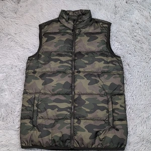 Swiss Tech Weste Herren S grün Camouflage Puffer Jagd Reißverschlusstaschen Outdoor - Bild 1 von 12