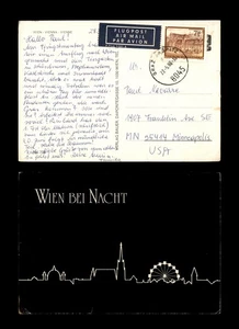 Mayfairstamps Germany 1988 Graz to Mnpls MN Wien Skyline Drawing Postcard aas_95 - Picture 1 of 2