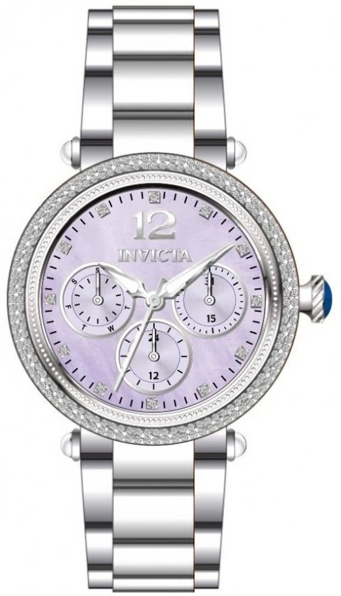 Invicta Bolt Quartz Crystal Light Purple Dial Ladies Watch 49814 - Image 1 of 1