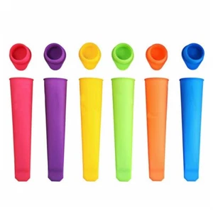 Form für Eistüte - BPA Frei Kinder Deckel Silikon Eisform Maker Pop Eis am Stiel - Bild 1 von 11