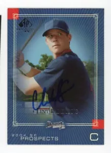 SIGNED BASEBALL CARD AUTO ATLANTA BRAVES CLINT SAMMONS 2004 UD SP PROSPECTS #207 - Picture 1 of 1