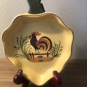 Vintage Country rooster made in Italy spoon rest ,garnish dish or decor (B1) - Picture 1 of 12