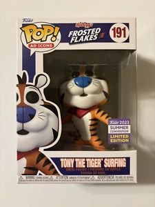 Funko Pop! Ad Icons Tony The Tiger Surfing #191 Summer Conv. Excl. in Protector - Picture 1 of 9