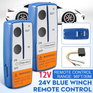 12V Wireless Winch Remote Control Switch Kit 100ft Universal For Jeep ATV SUV - Picture 1 of 14