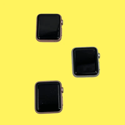 AS/IS LOT OF 3 Apple Watch 7000 Series Pink 38mm Model A1553 #9340 Z65/361 - Image 1 of 4