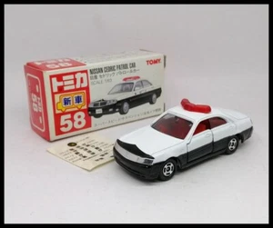 TOMICA 58 Nissan Cedric Patrouillenauto 1/63 POLIZEIAUTO NEU 1999 (ROT TOMY LOGO) - Bild 1 von 7