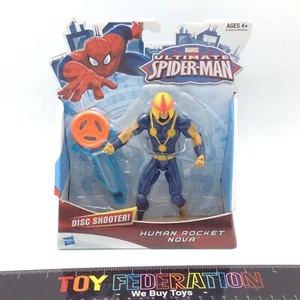 Hasbro Marvel Ultimate Spider-Man HUMAN ROCKET NOVA Disc Shooter Actionfigur - Bild 1 von 3