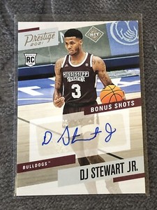 2021 Chronicles Draft Picks Prestige Bonus Shots Signatures DJ Stewart Jr Auto