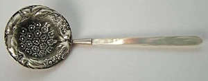 Stunning Sterling Silver MOP Ornate Art Nouveau Floral Over the Cup Tea Infuser - Picture 1 of 7