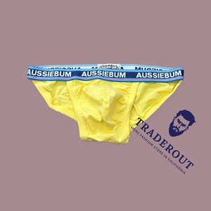 AussieBum Men Yellow icy pop Bikini String Bikini underwear Size M L - Picture 1 of 3