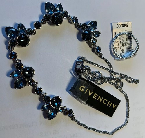 DUE Nuove Collane Givenchy $88 e Anelli Argento Etichettati $40 Con Etichette $128 Vendita al dettaglio!