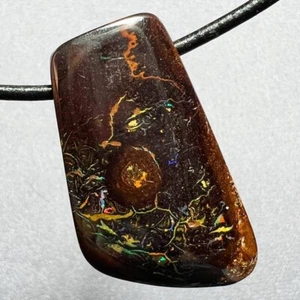 Dunkler Körper * 54ct natürlicher australischer Koroit Nuss Boulder Opal Anhänger * siehe Video - Bild 1 von 3