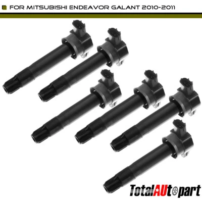 Bobina de encendido 6 piezas para Mitsubishi Endeavor 2010 2011 Galant 2009 V6 3,8 L 3 hojas Foto 1 de 4