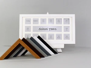 School Years Photo Frame - Multi Aperture Frame. 20x40cm. - Picture 1 of 12