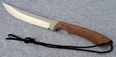 Frost Cutlery USA Fixed Blade Full Tang Faux Wood Handle Knife With Sheath - Image 1 of 4