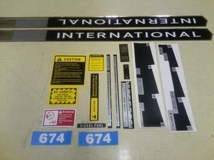 International 674 Decals - Picture 1 of 1