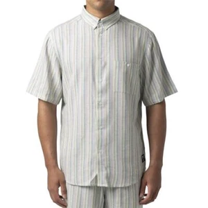 Mens Womens WeSC Oden Yarn-Dye Mini Vertical Stripes Shirt Size Small Large NWT - Picture 1 of 3
