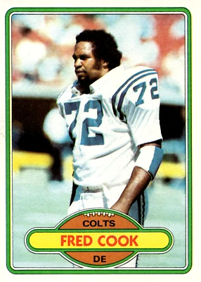 1980 Topps - #294 Fred Cook Colts - Image 1 of 2